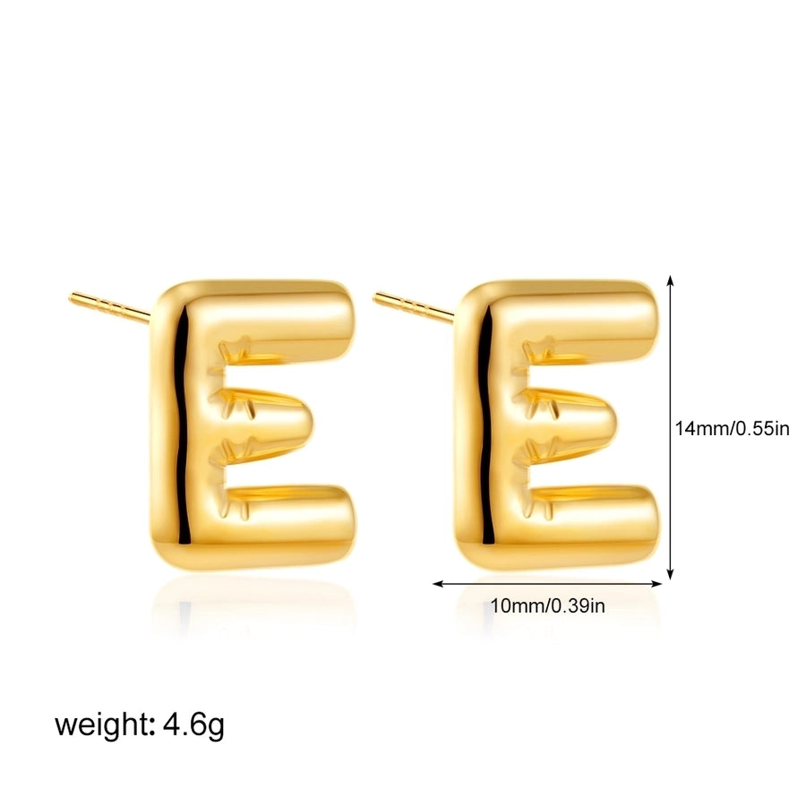 1 Pair Classic Style Letter 304 Stainless Steel Ear Studs