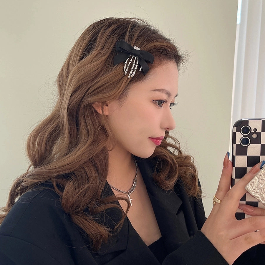 original design bow knot metal handmade hair clip