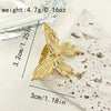 Jewelry Casual Retro Sun Swirl Pattern Butterfly 304 Stainless Steel 14K Gold Plated Open Rings