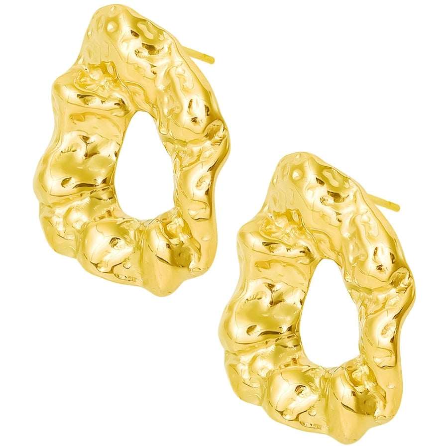 1 Pair Basic Simple Style Geometric Plating 304 Stainless Steel Ear Studs