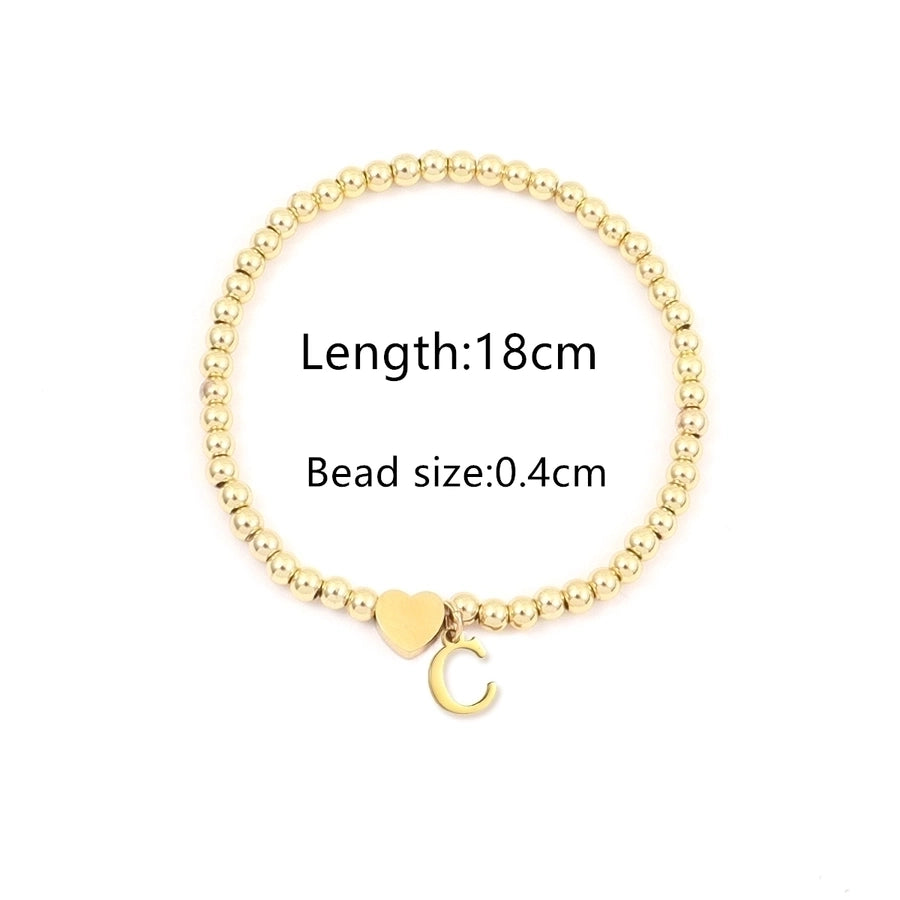 Simple Style Classic Style Letter 201 Stainless Steel 304 Stainless Steel Bracelets In Bulk