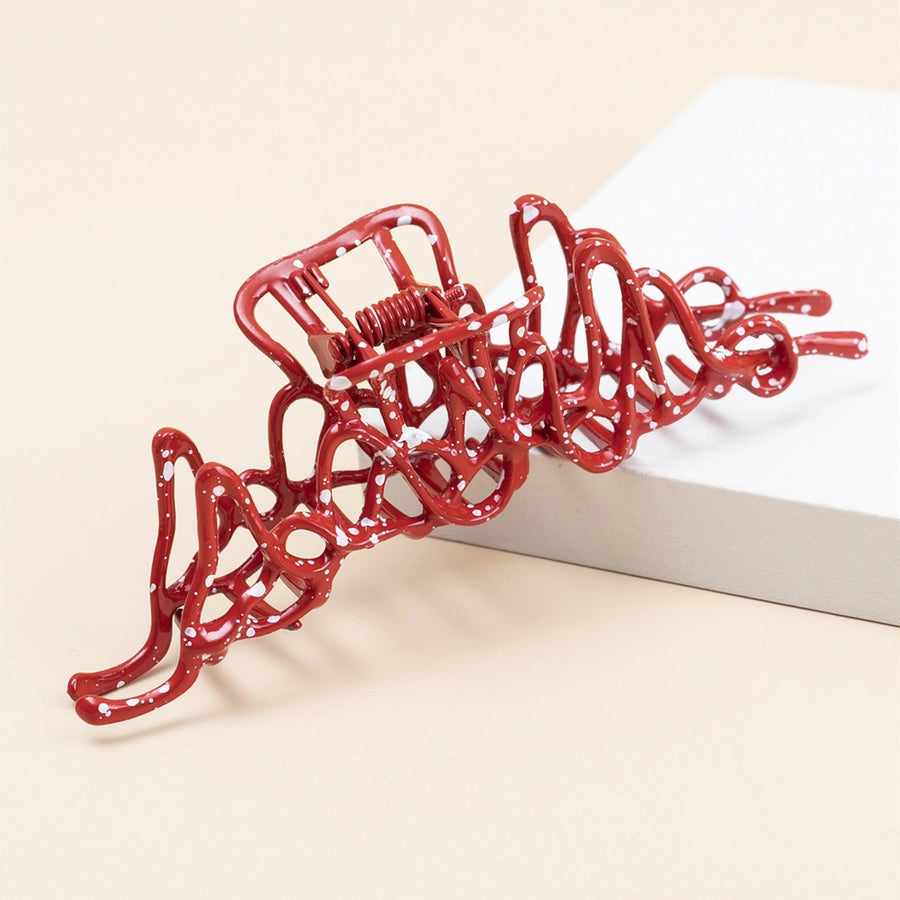 women's simple style geometric metal plating hair claws