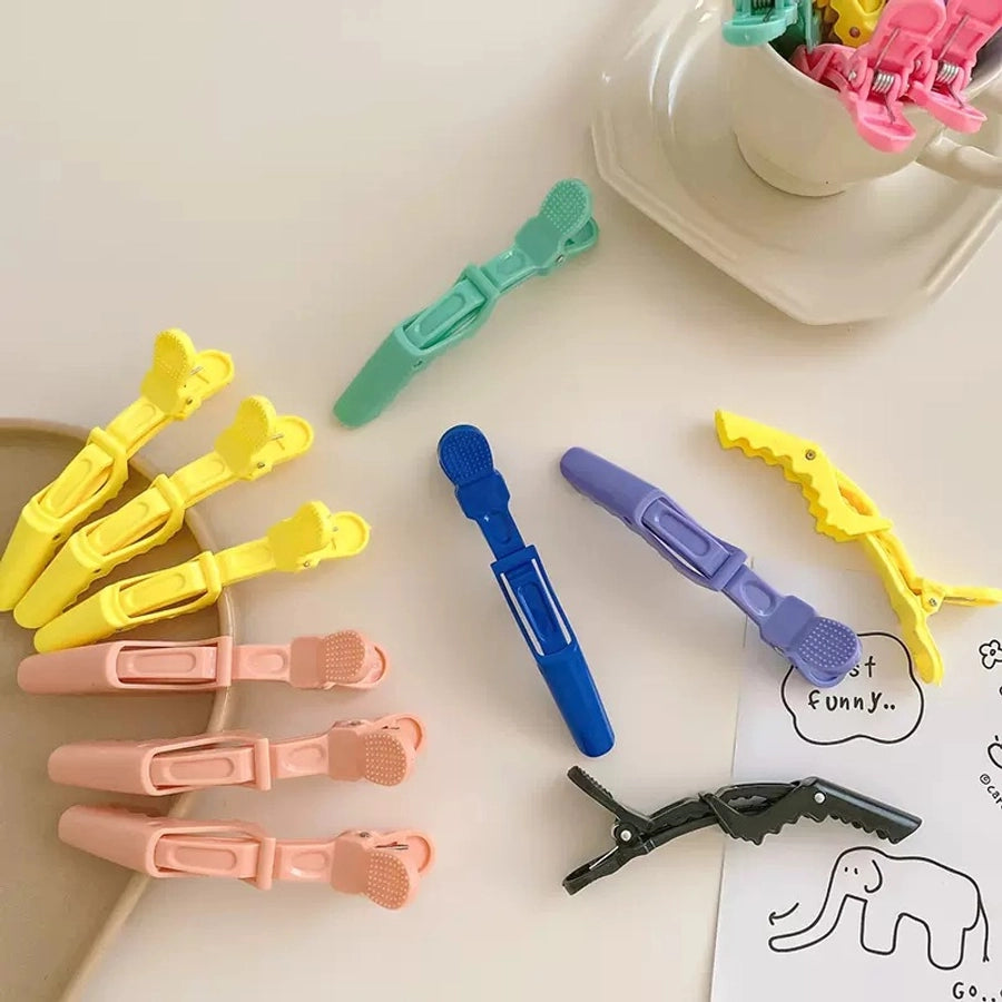 Women's Y2K Basic Solid Color Plastic Hair Clip