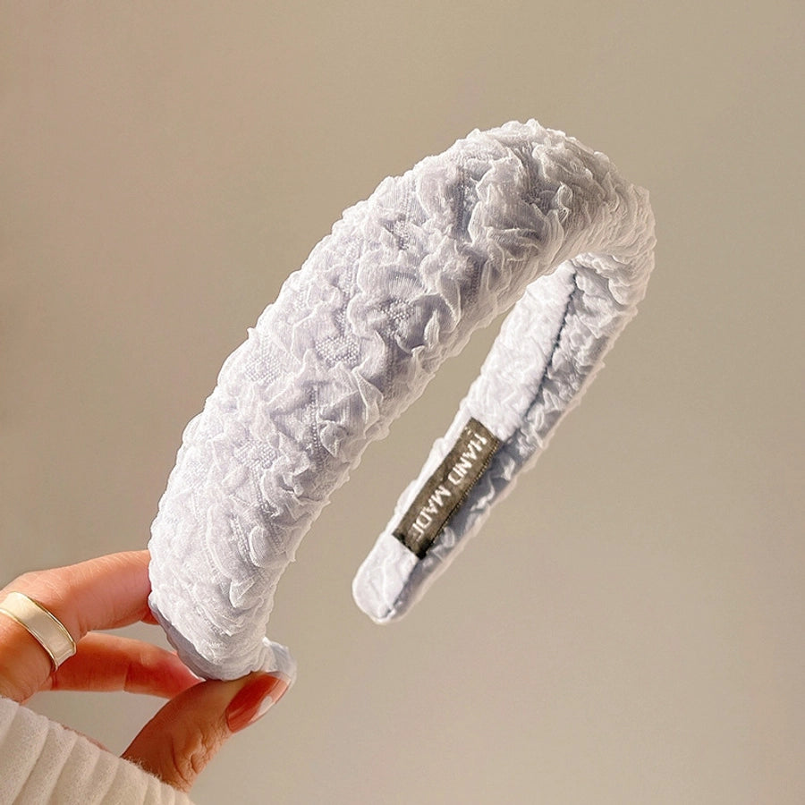 fashion solid color cloth handmade hair band 1 piece