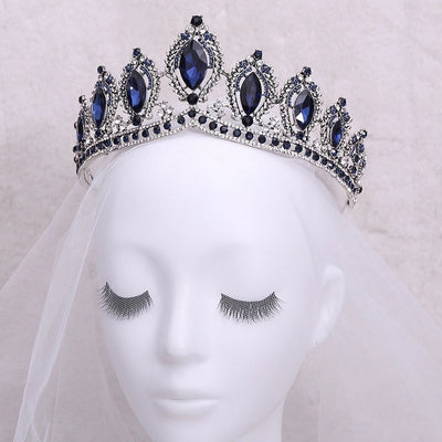 retro crown alloy diamond rhinestones crown