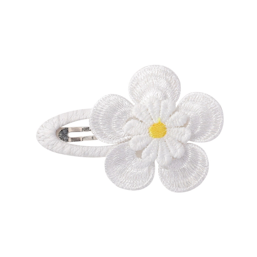 Kid'S Sweet Flower Cloth Hair Clip