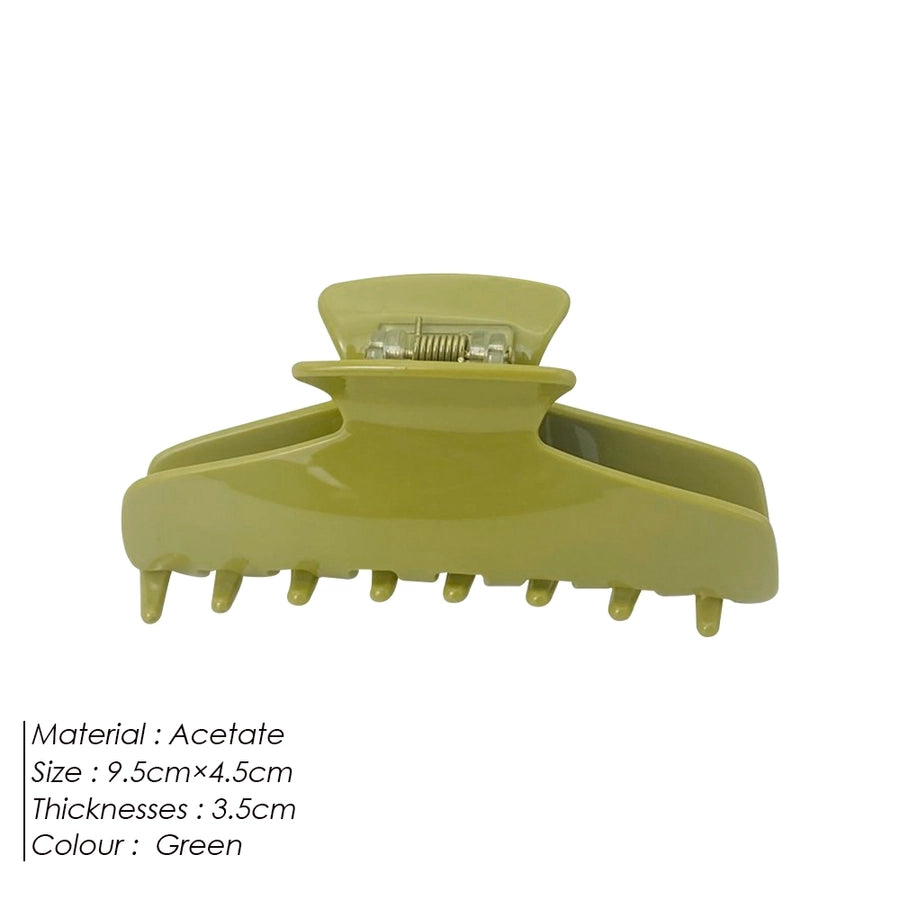 Women's Dopamine Sweet Solid Color Solid Color Acetic acid sheets Hair Claws