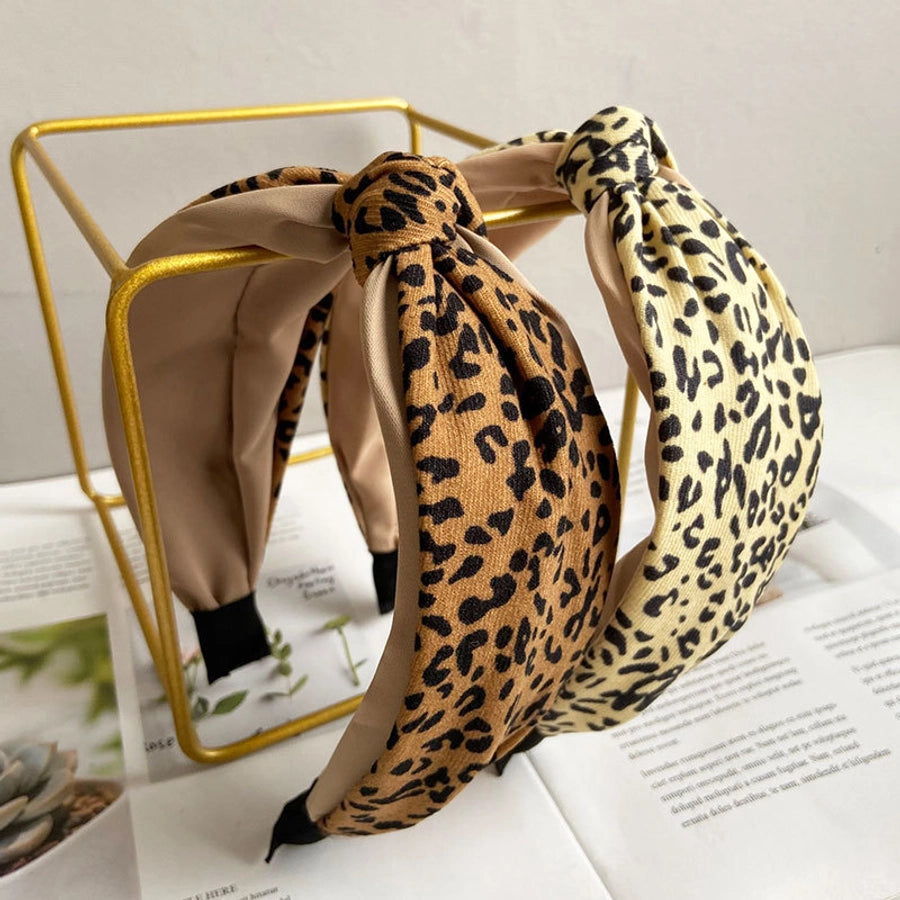 women's ig style retro leopard cloth hair band