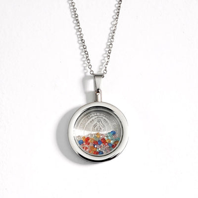 Jewelry Elegant Geometric Round Titanium Steel Pendant Necklace