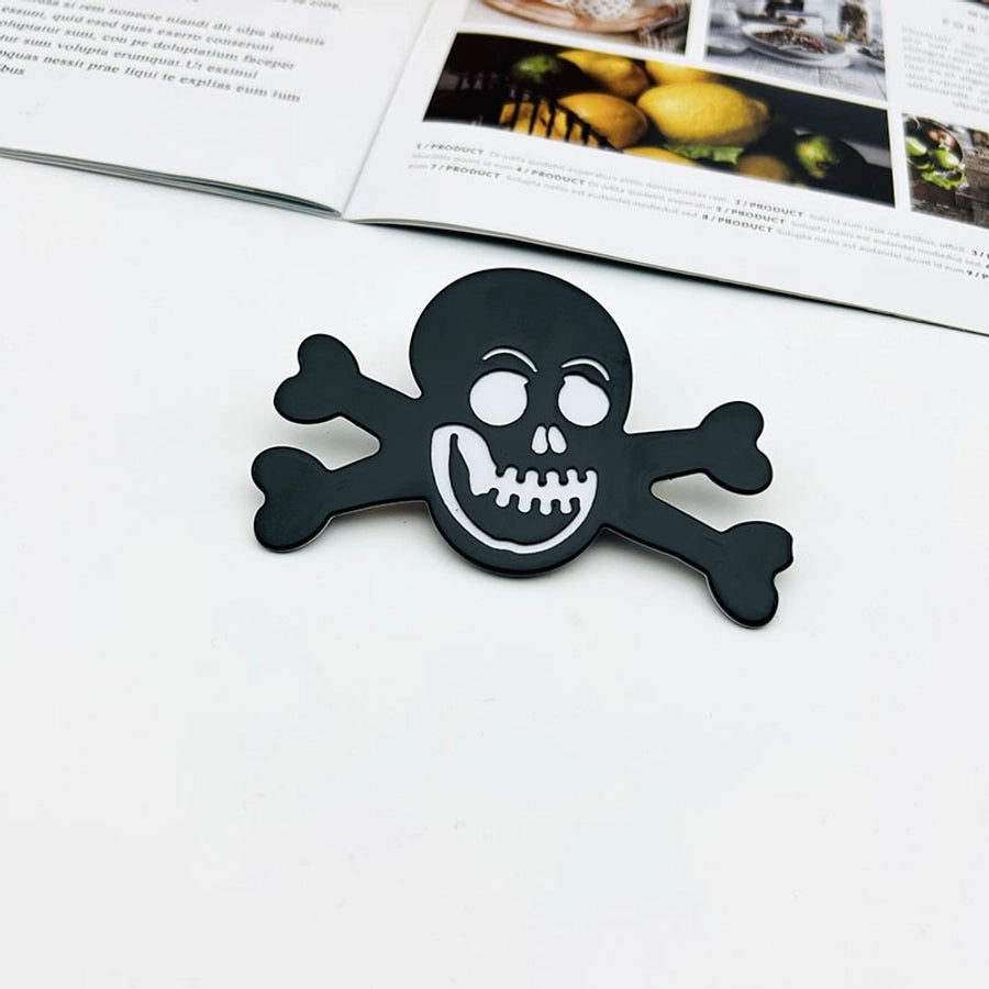 Halloween Original Design Women's Skull Arylic Carving Hair Clip Hair Claws