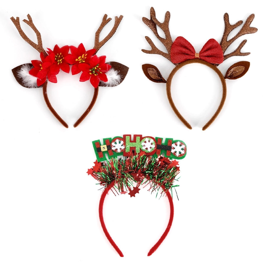 Cartoon Style Antlers Elk Plastic Hair Bands & Headbands