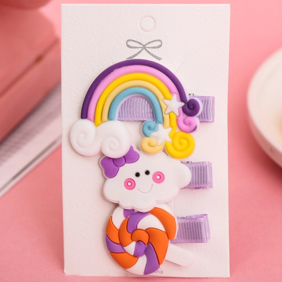 cute fruit soft clay hair clip