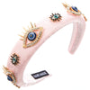 Women's Casual Modern Style Classic Style Eye Alloy Cloth Inlay Rhinestones Hair Band