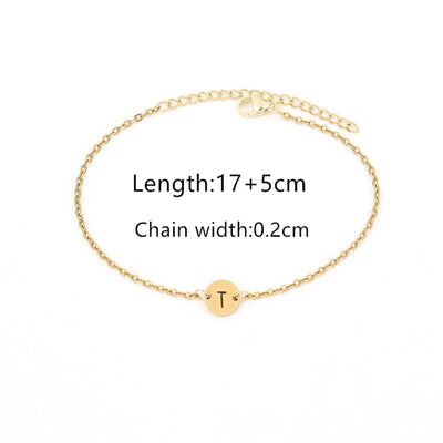 Elegant Simple Style Classic Style Letter 201 Stainless Steel 304 Stainless Steel Bracelets In Bulk
