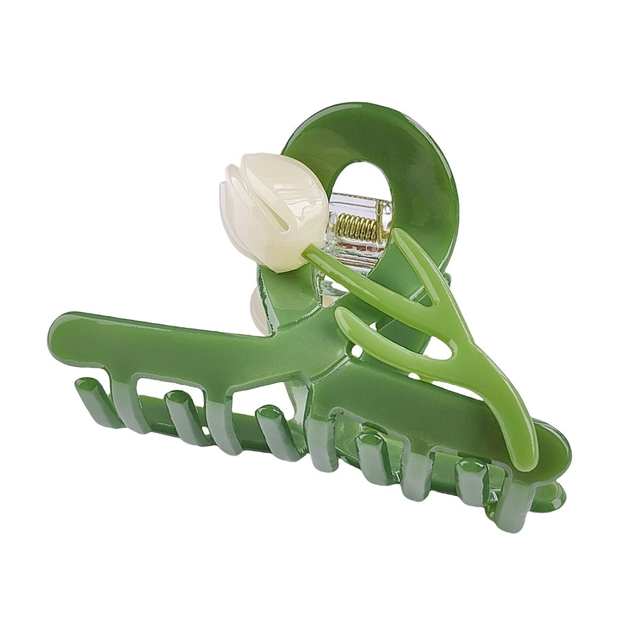 Women's Elegant Simple Style Tulip Acetic acid sheets Handmade Hair Claws