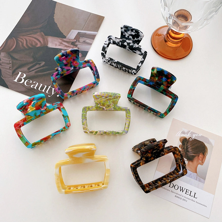 Women's Simple Style Geometric Acetic acid sheets Hair Claws