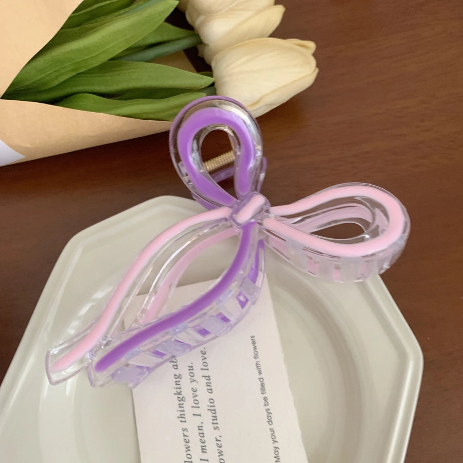 Women's Cute Sweet Korean Style Bow Knot Acetic acid sheets Handmade Hair Claws