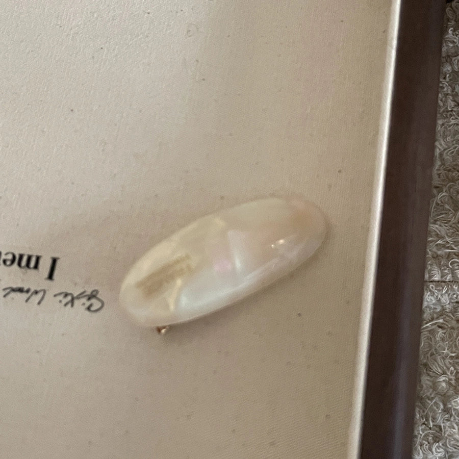 women's retro lady color block arylic hair clip