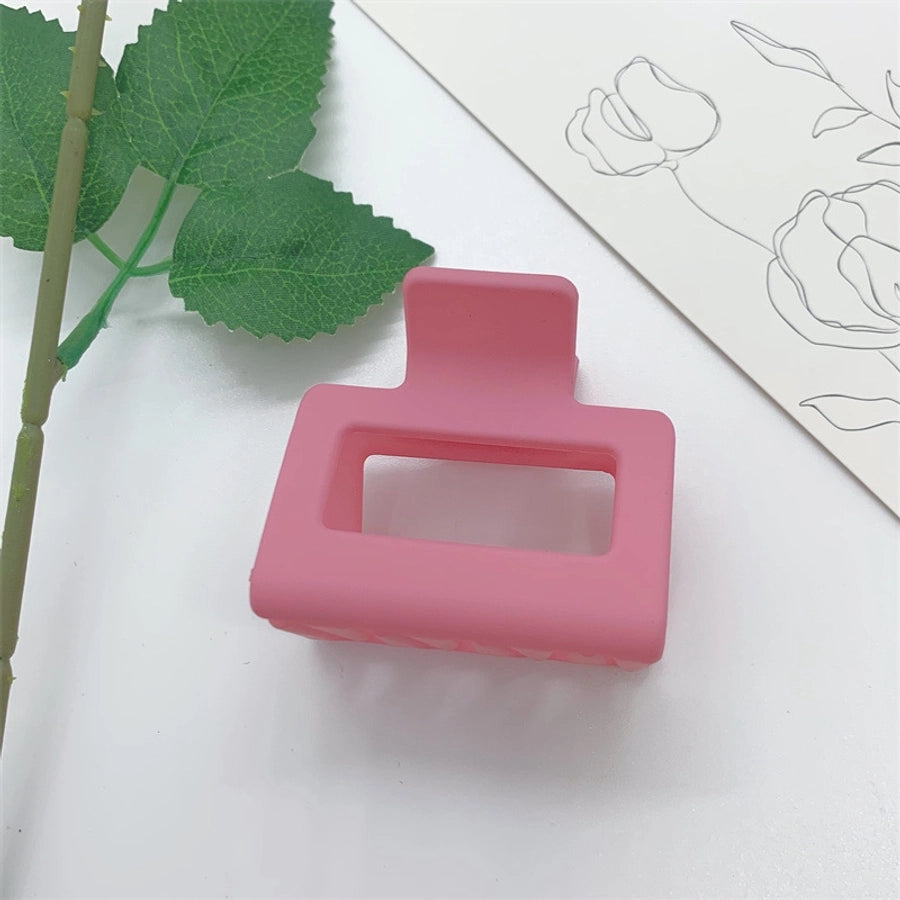 simple style solid color arylic hair claws 1 piece