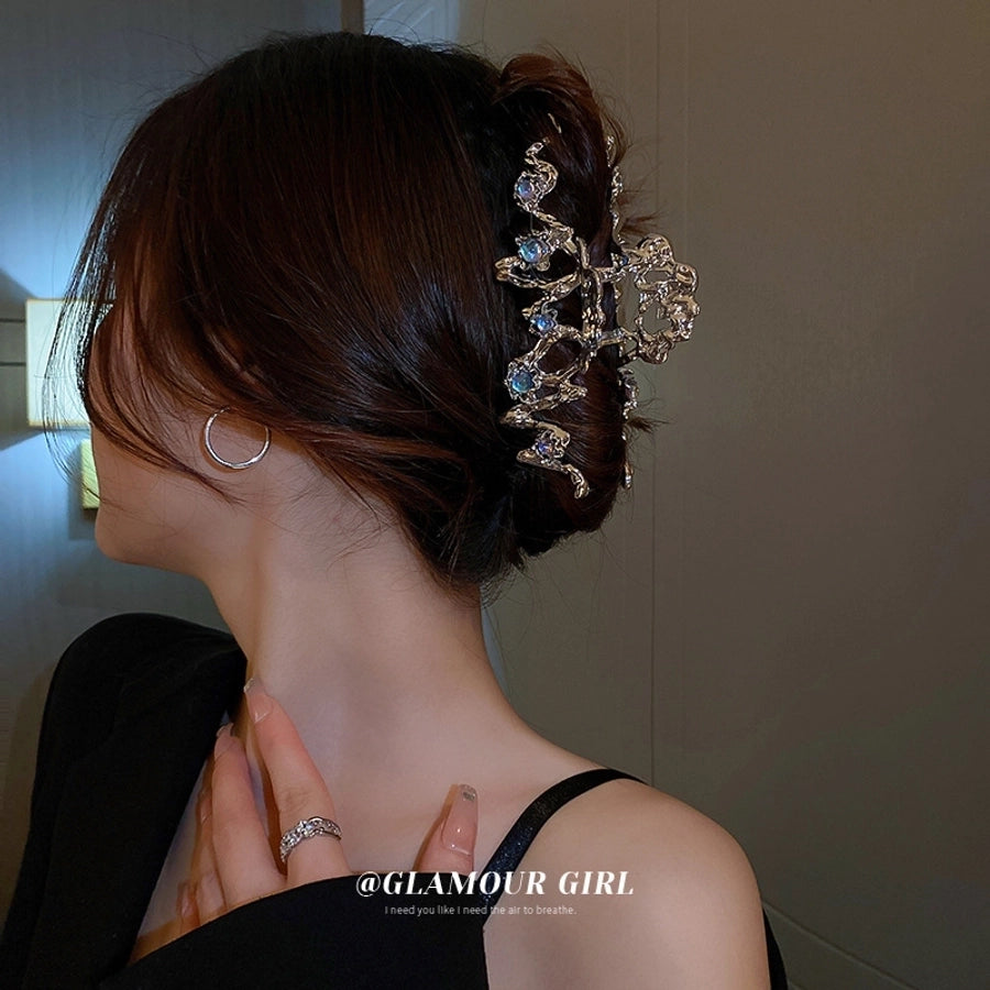 women's simple style irregular alloy hair claws