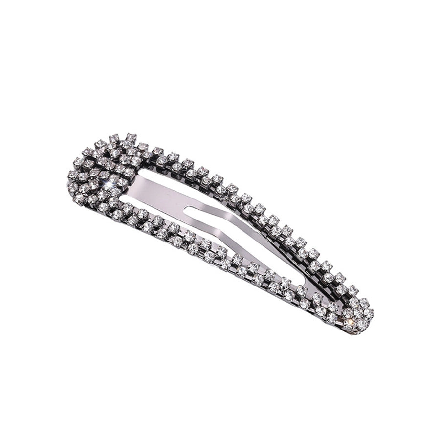 fashion water droplets rhinestone plating inlay hair clip 1 piece