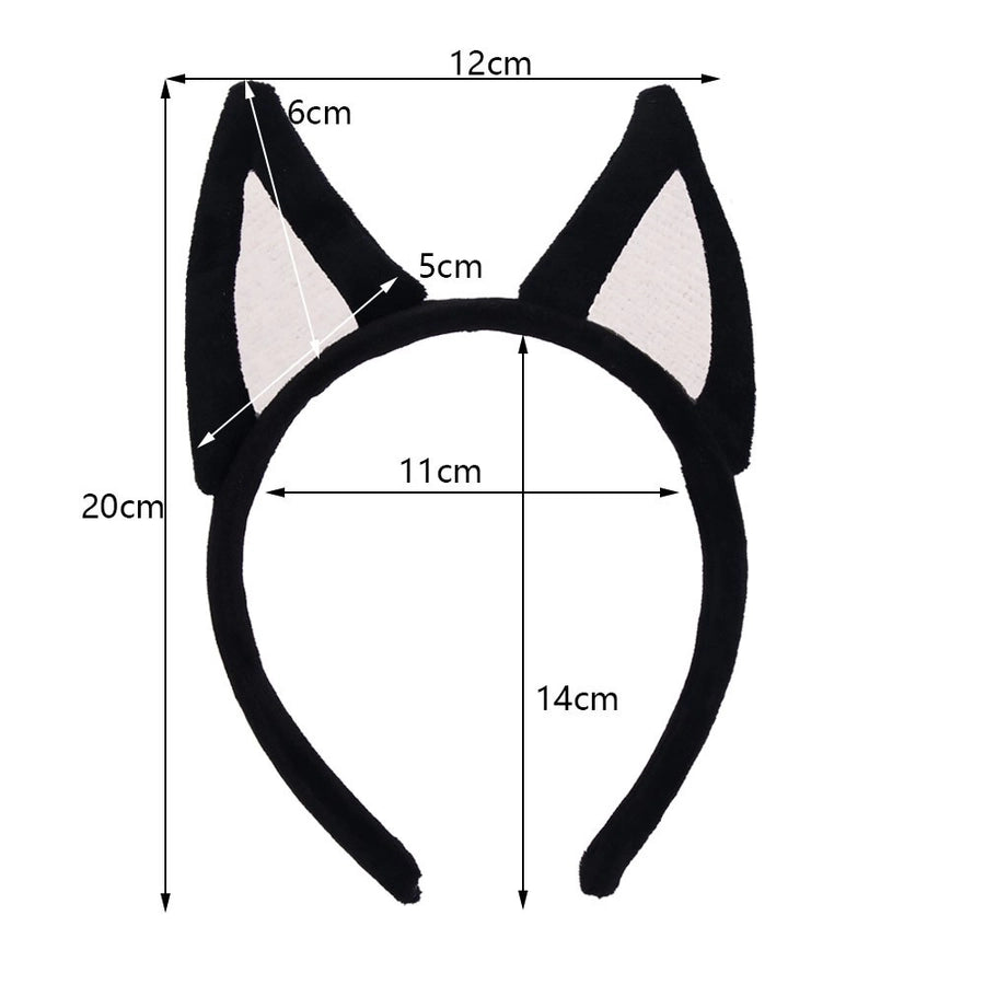 Women's Cartoon Style Solid Color Cloth Hair Band