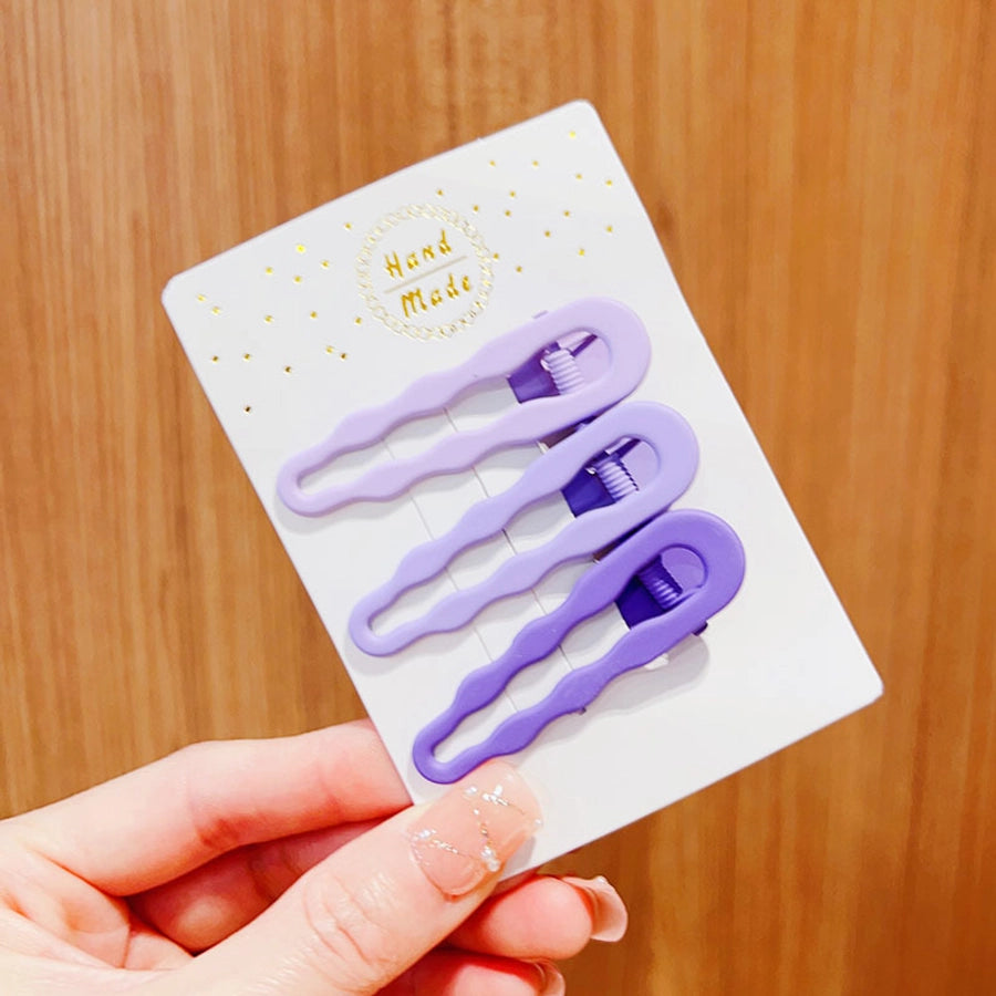 retro geometric metal stoving varnish hair clip