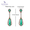 1 Pair Glam Luxurious XUPING Geometric Copper 18K Gold Plated Drop Earrings