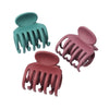simple style solid color plastic resin hollow out hair claws 1 piece