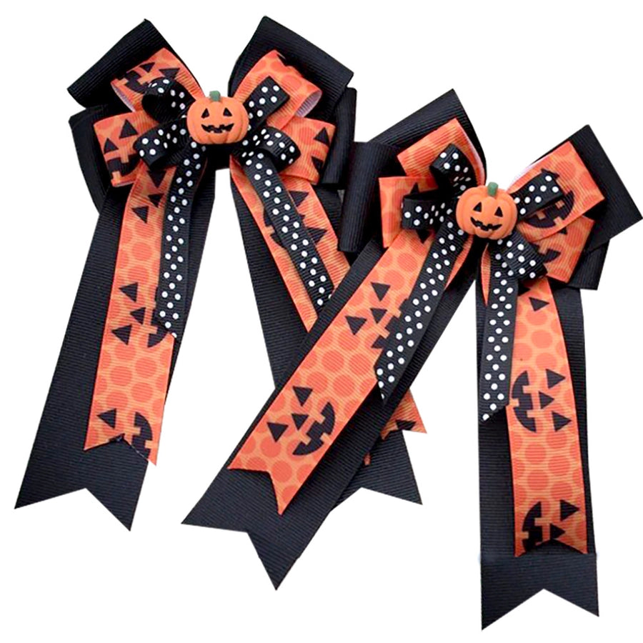 Girl'S IG Style Casual Pumpkin Bow Knot Ghost Cloth Hair Clip