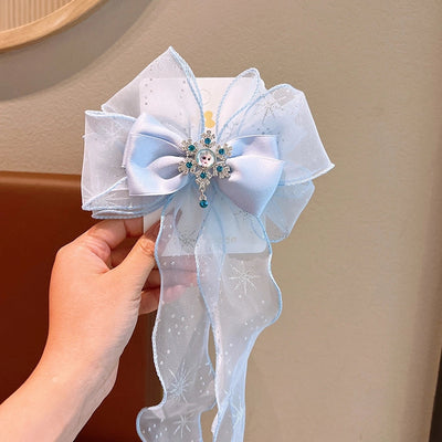 Kid'S Ethnic Style Bow Knot Synthetic Yarn Organza Hair Clip