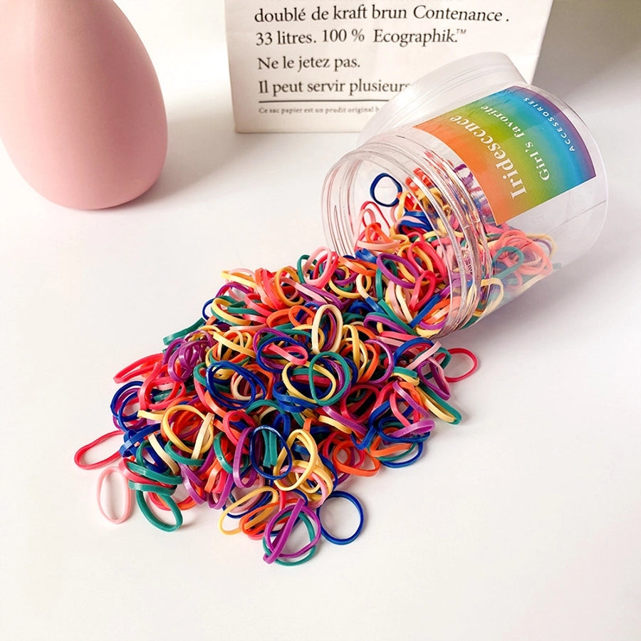 Children's hair accessories disposable rubber band Small color baby head rope does not hurt the hair high elastic girl tie head rubber band
