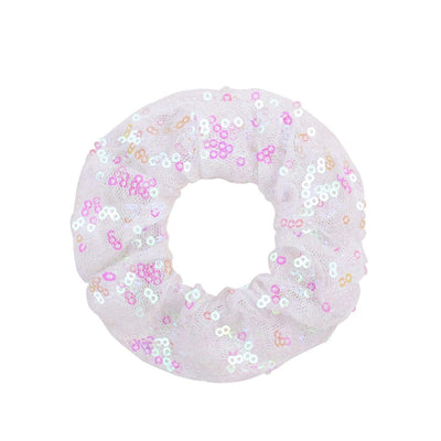 Women's Casual Simple Style Solid Color Cloth Sequins Hair Tie