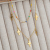 Jewelry Princess Bohemian Cross 304 Stainless Steel Layered Necklaces