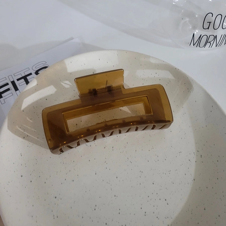 Korean-style Bright Face Non-scratch Disc Hair Clip Women's Large Frosted Elegant Shark Clip Back Head Hairpin Headwear Hair Clip