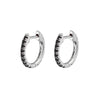 1 Pair IG Style Geometric Inlay Copper Zircon Gold Plated Earrings