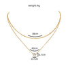Copper cable chain Geometric Necklace