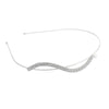 women's simple style waves flower bow knot metal inlay pearl zircon hair band