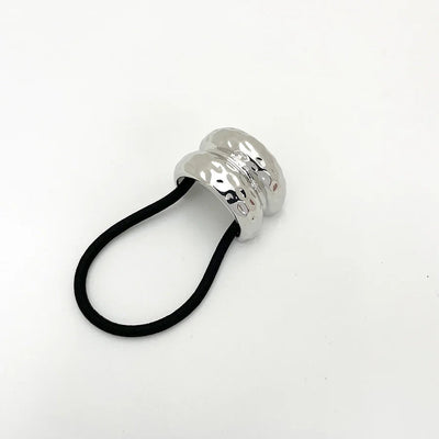 Women's Casual Elegant Business Semicircle Alloy Elastic Band Hair Tie