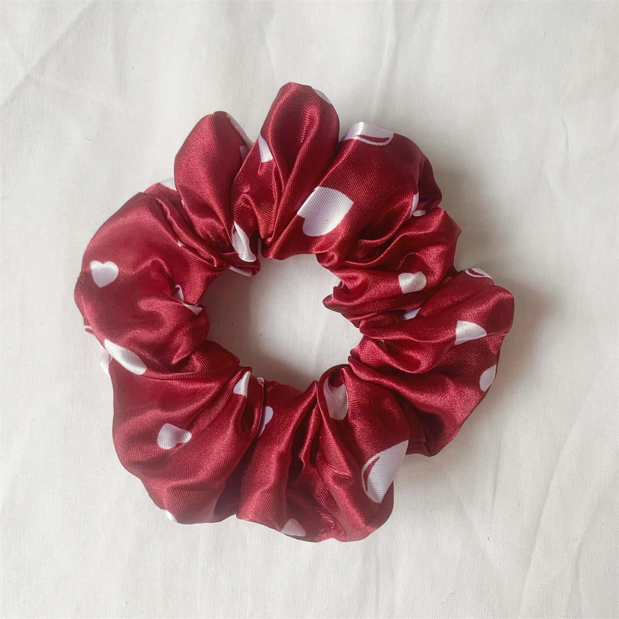 simple style solid color cloth handmade hair tie