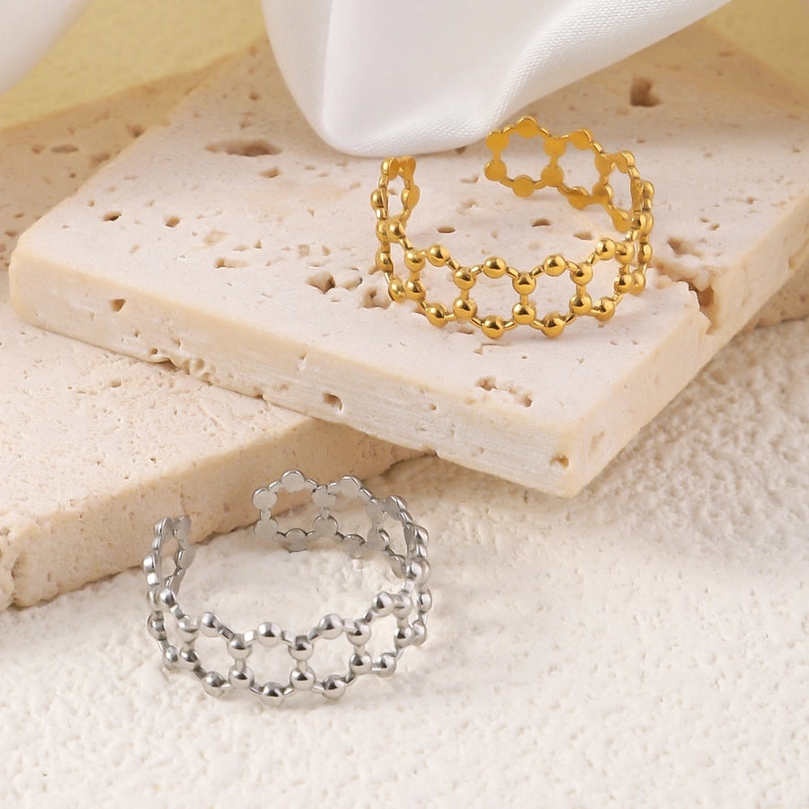 Jewelry Elegant Geometric Simple Titanium Steel Open Rings