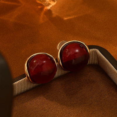 1 Pair Elegant Sweet Simple Style Round Square Inlay Copper Freshwater Pearl Zircon 18K Gold Plated Ear Studs