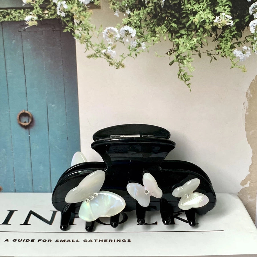 original design flower butterfly acetic acid sheets diamond hair claws