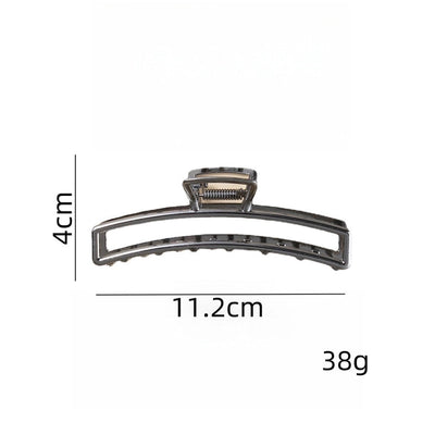 women's simple style geometric metal plating hair claws