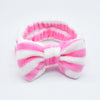 fashion stripe polka dots flannel bowknot hair band 1 piece