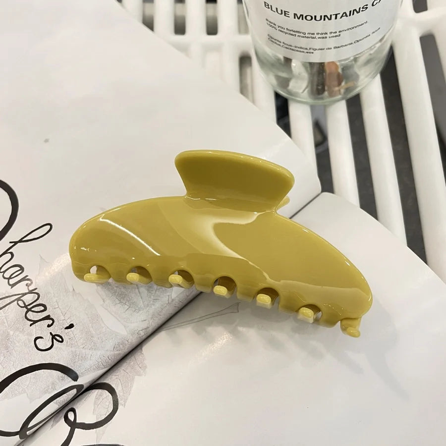 Women's Basic Simple Style Solid Color Acetic acid sheets Hair Claws