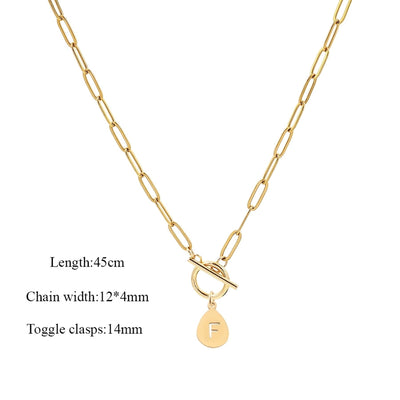 Jewelry Elegant Simple Style Classic Style Letter 201 Stainless Steel 304 Stainless Steel Pendant Necklace