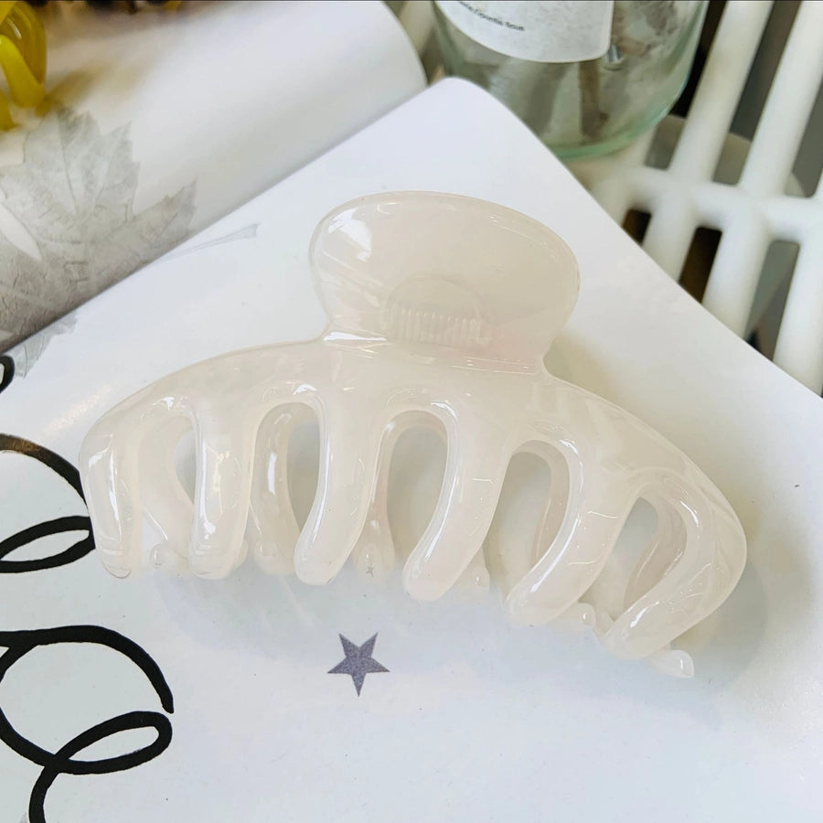 Women's Simple Style Color Block Acetic acid sheets Polishing Hair Claws