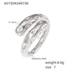 Jewelry Casual Elegant Modern Style Geometric 304 Stainless Steel 18K Gold Plated Plating Rings