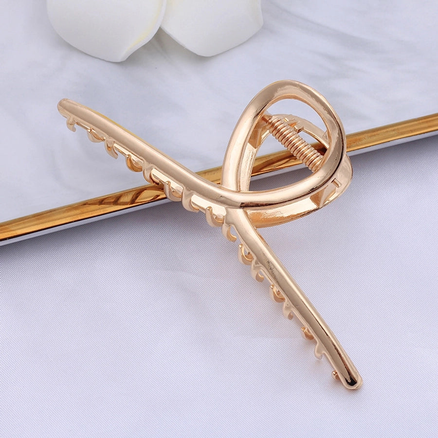 Women's net red hair clip large plate alloy grip women's back head butterfly shark clip hairpin